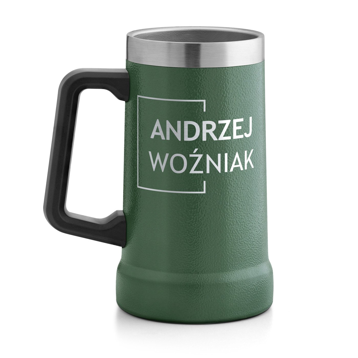 Zielony kubek termiczny kufel z grawerem dla niego