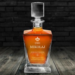 Karafka do whisky pyramid z grawerem dla niego na 40 urodziny