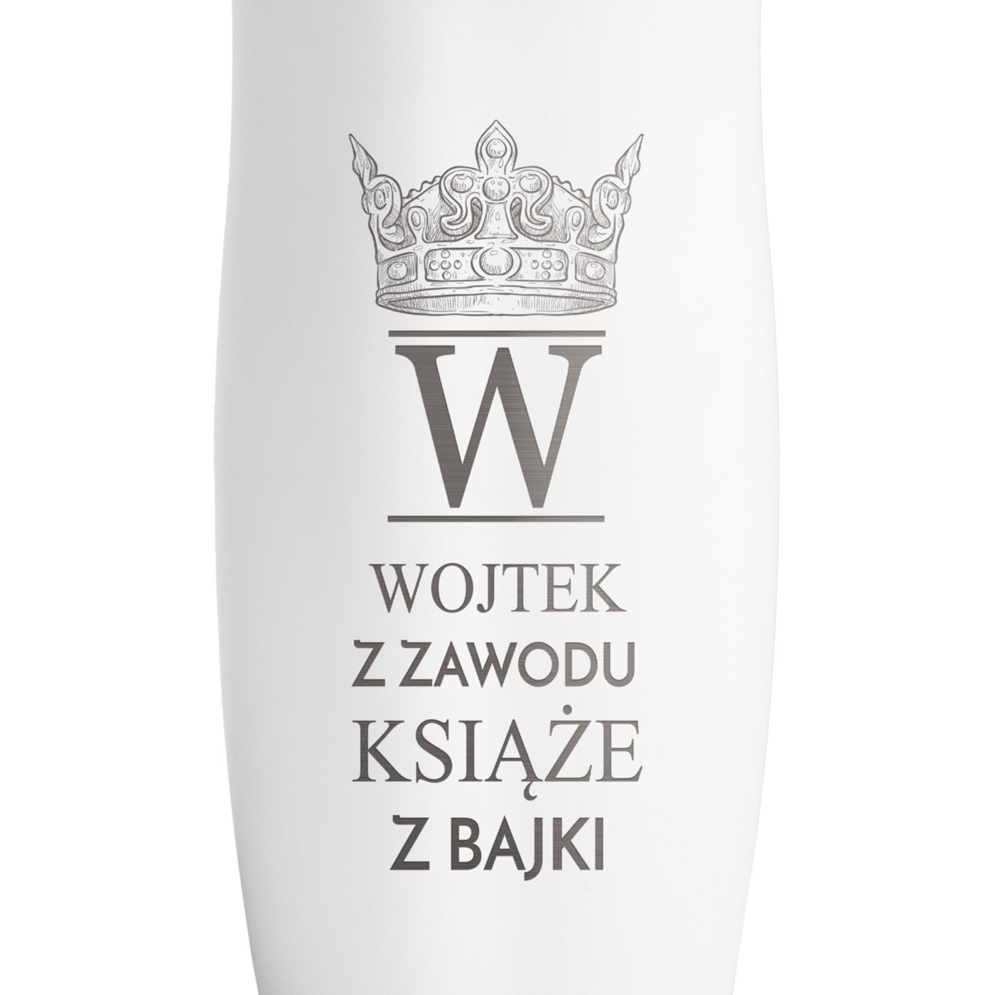 Kubek termiczny biały termos z grawerem dla niego