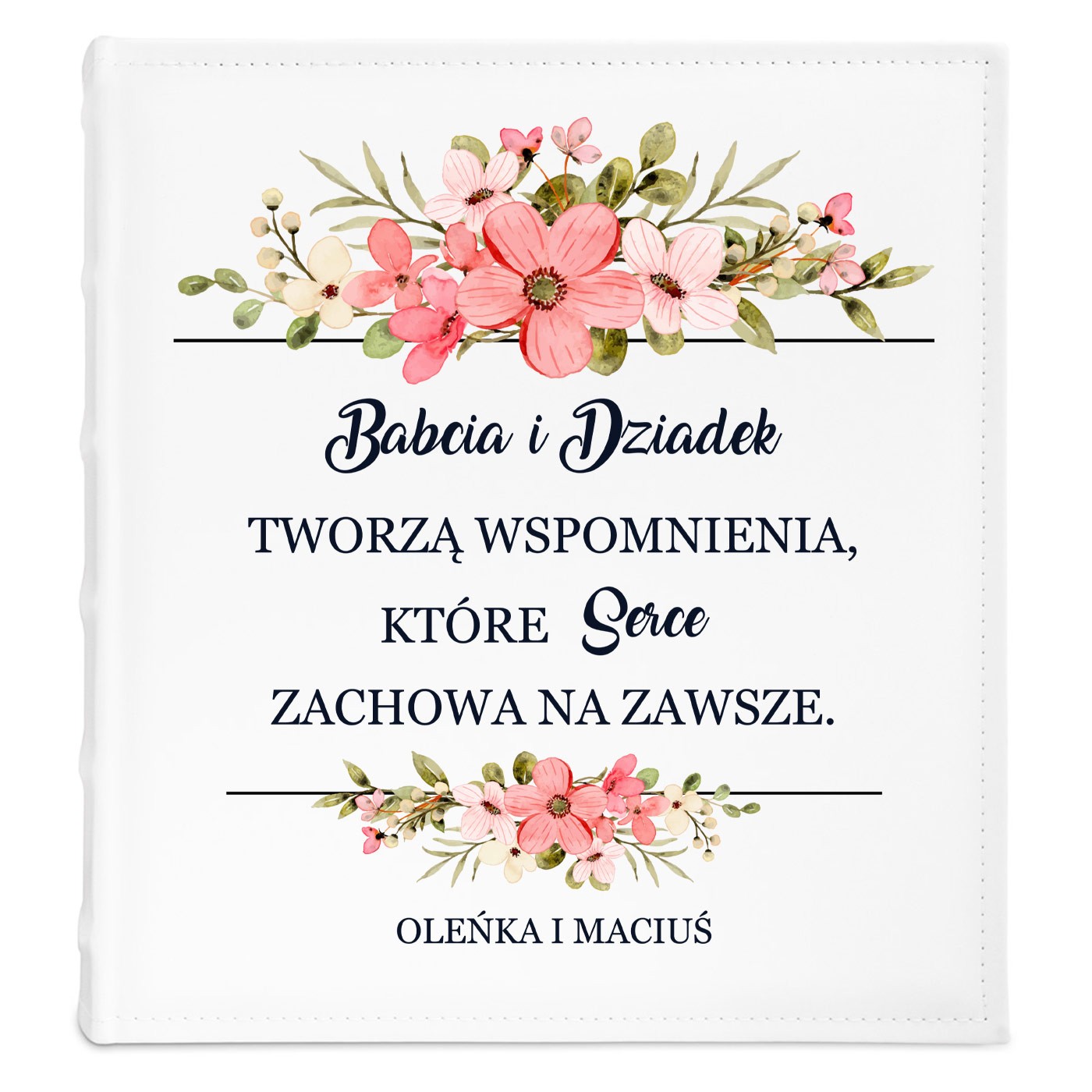 Album na zdjęcia z nadrukiem dla babci i dziadka