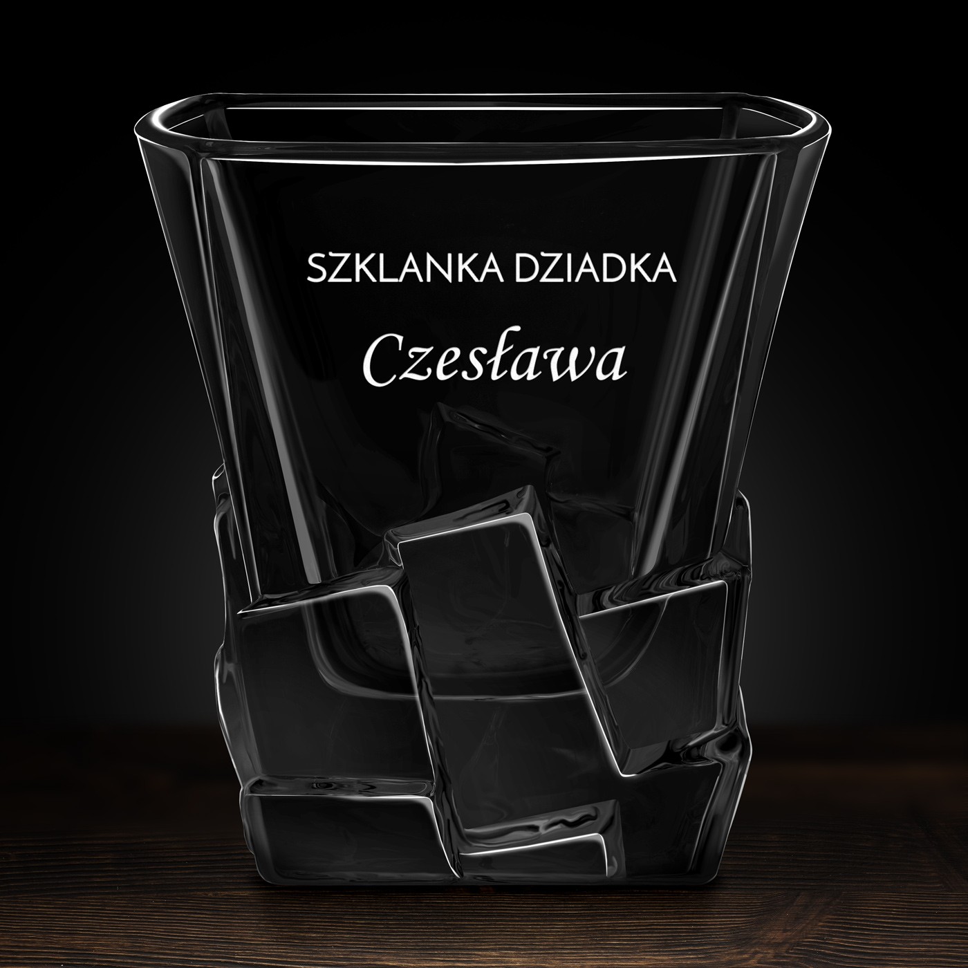 Szklanka do whisky z grawerem dla dziadka z imieniem