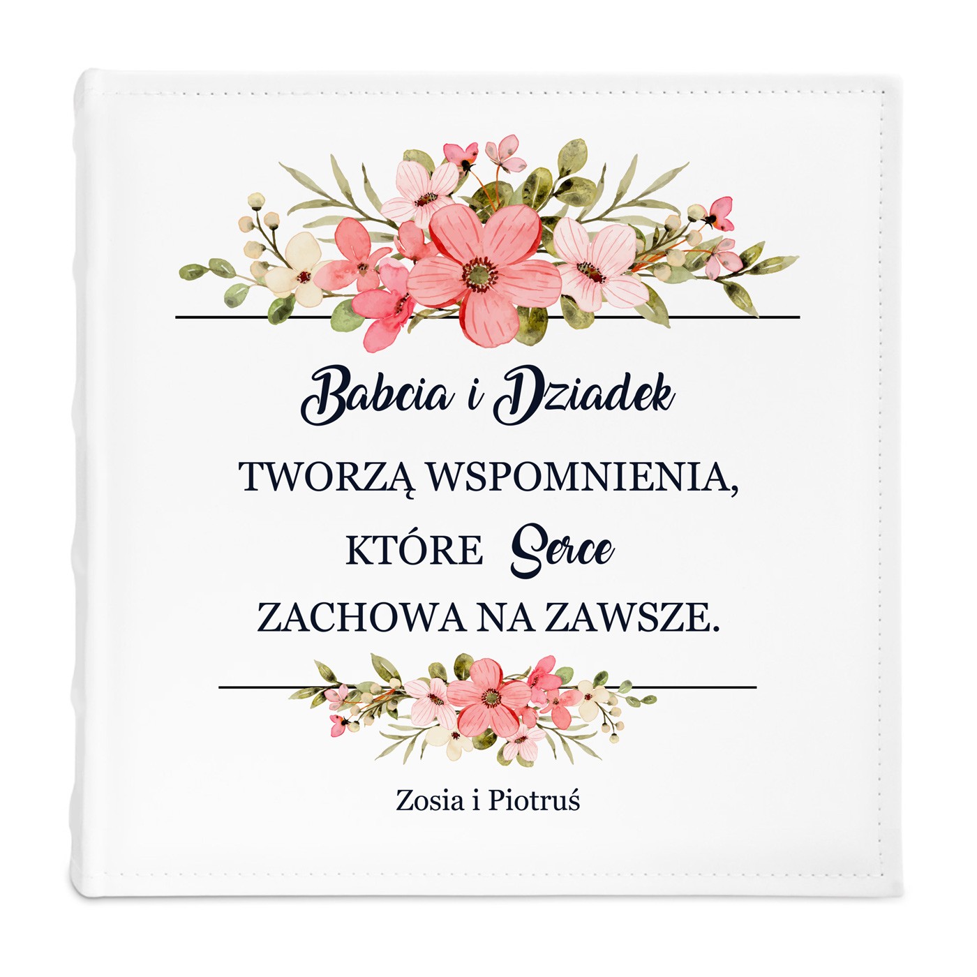 Duży album na zdjęcia dla babci i dziadka na rocznicę