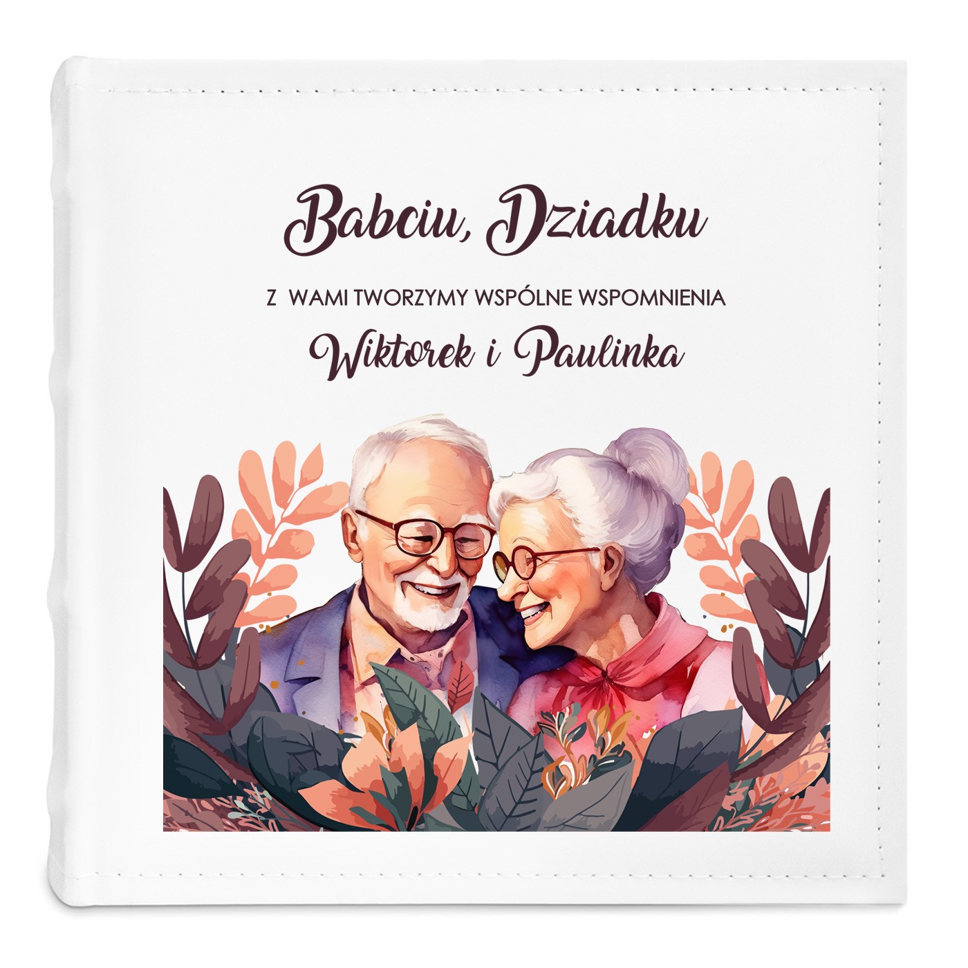 Album na zdjęcia z nadrukiem na Dzień Babci i Dziadka podziękowania