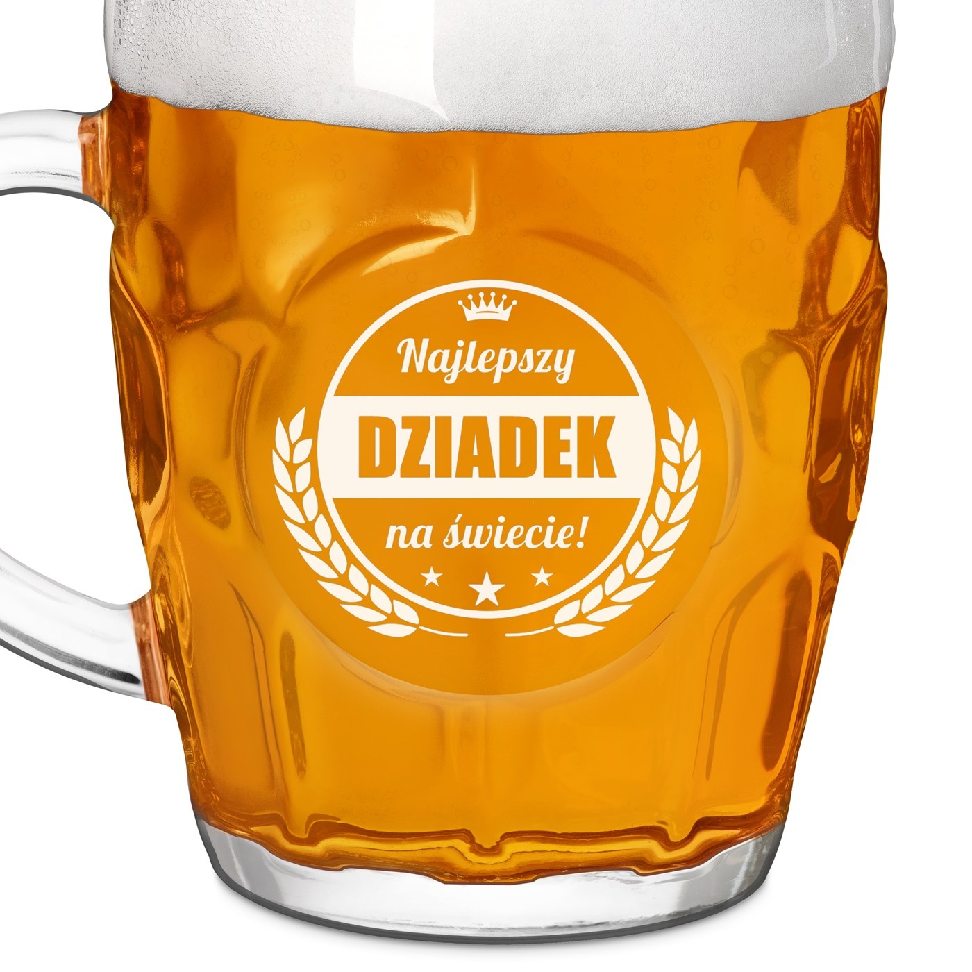 Bąbelkowy kufel na piwo dla gentelmana