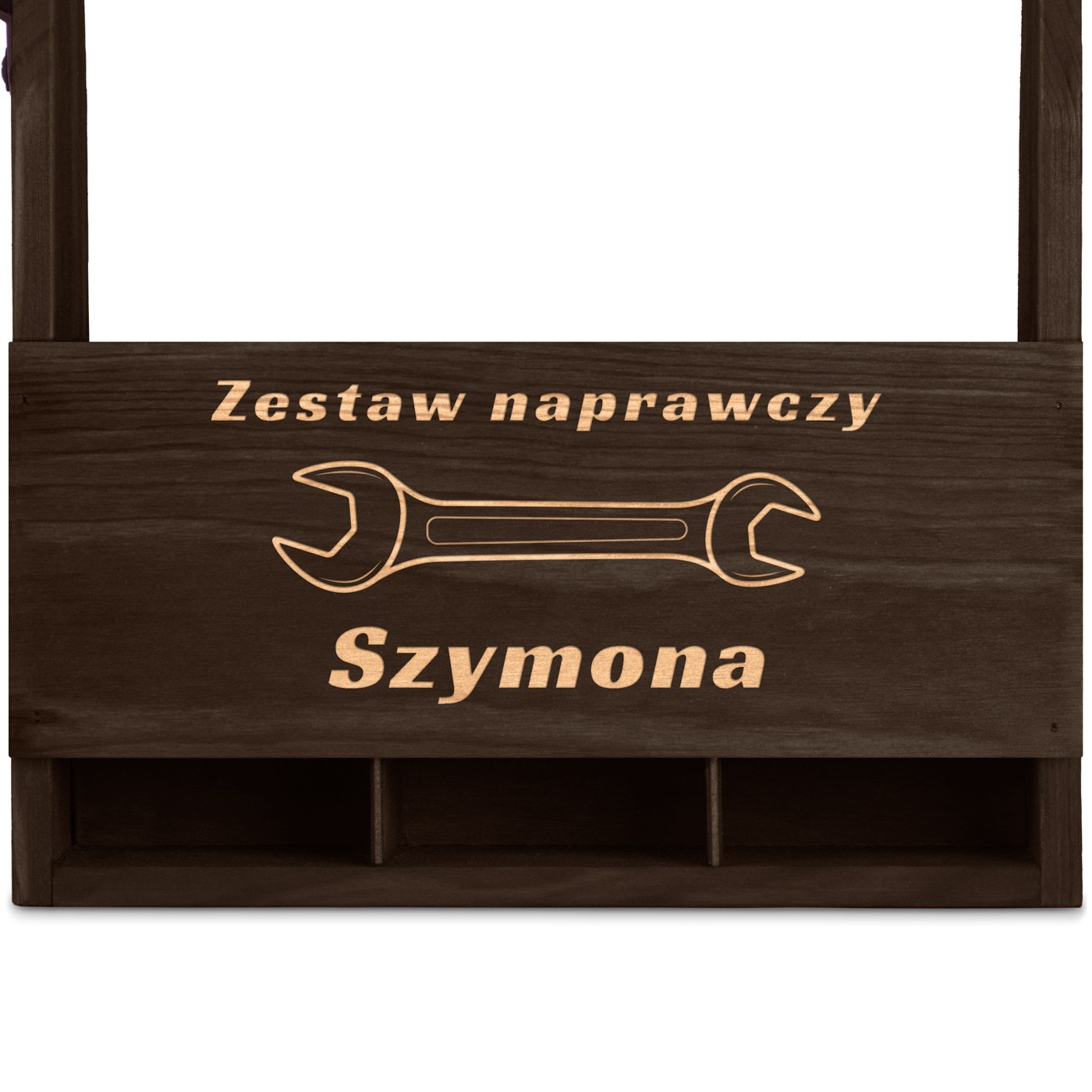 Nosidło drewniane na piwo z otwieraczem i grawerem dla majsterkowicza inżyniera mechanika