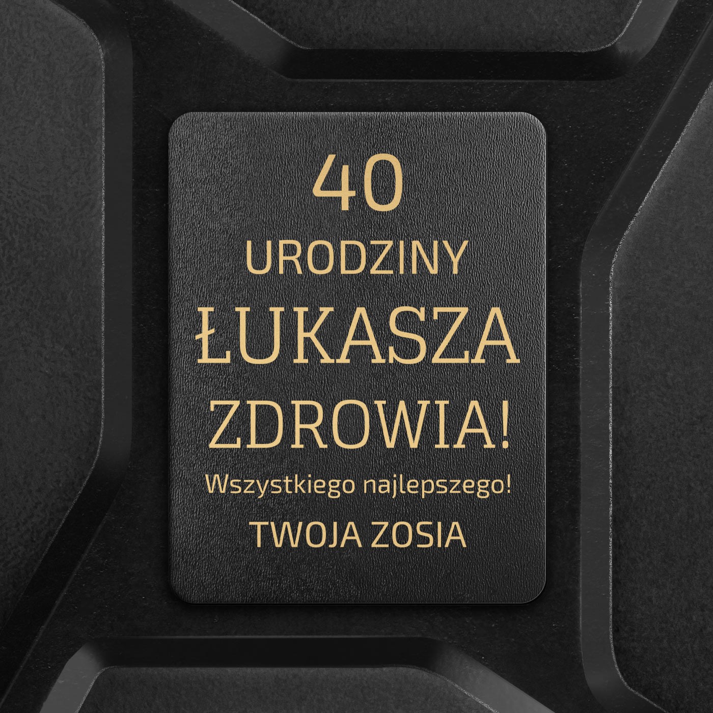 Kanister barek z wyposażeniem dla męża na 40 urodziny