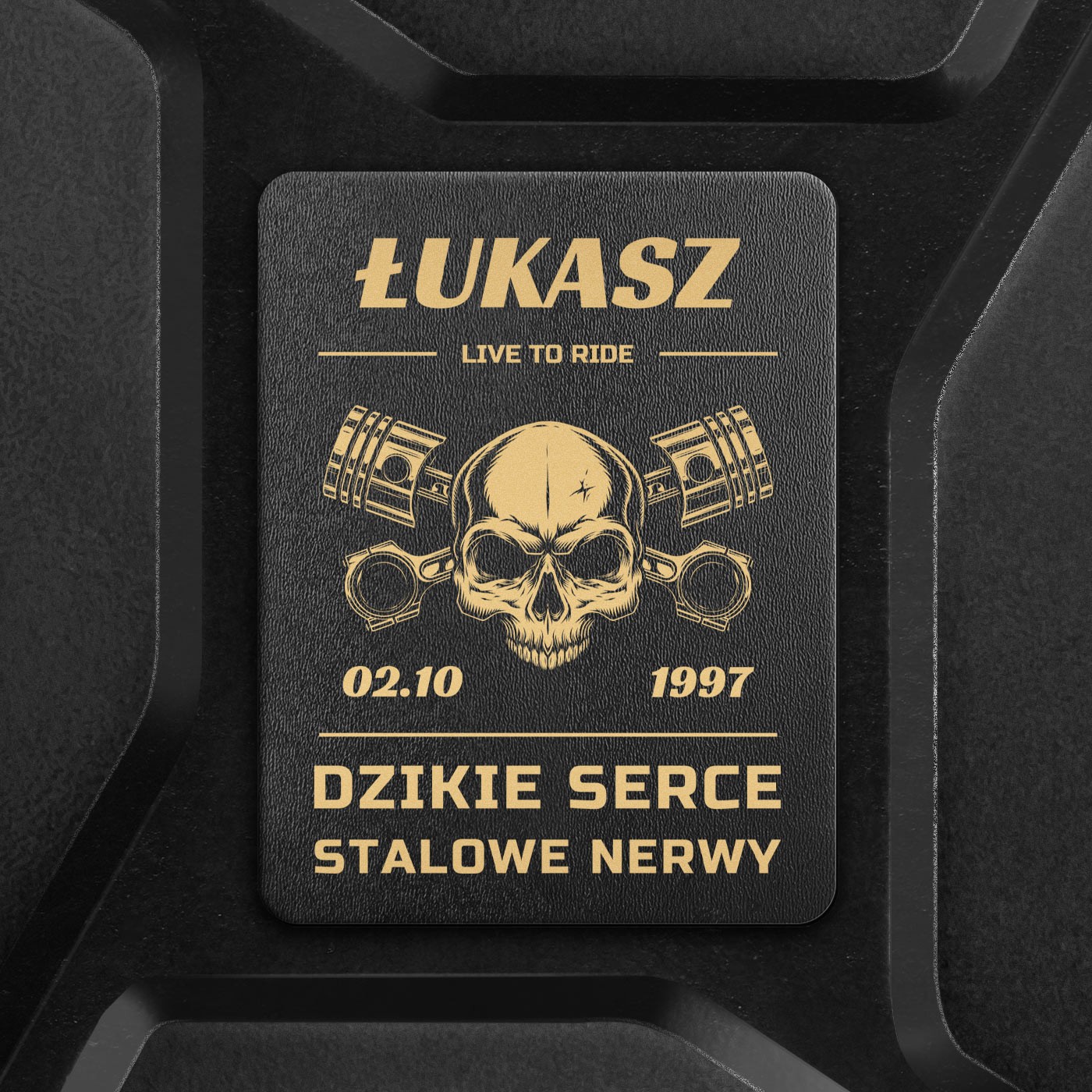 Kanister barek z wyposażeniem dla fana motoryzacji motocyklisty