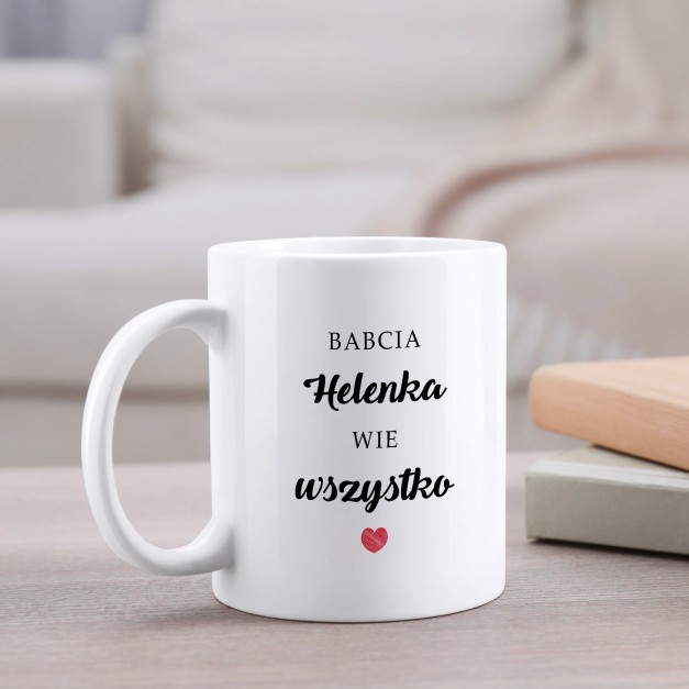 Kubek z nadrukiem dla babci