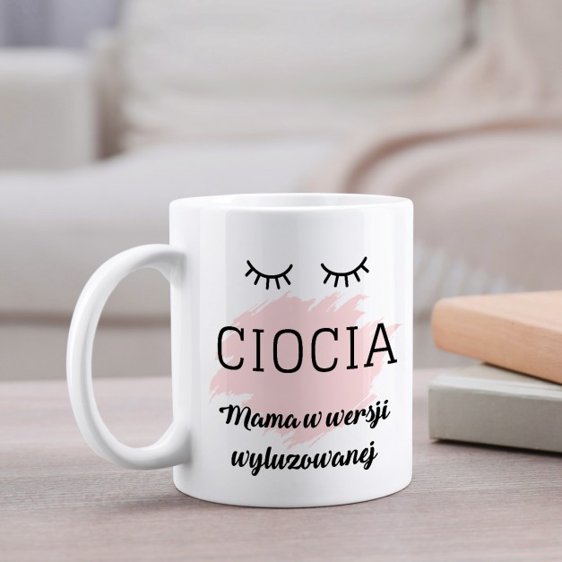 Kubek z nadrukiem dla cioci na imieniny