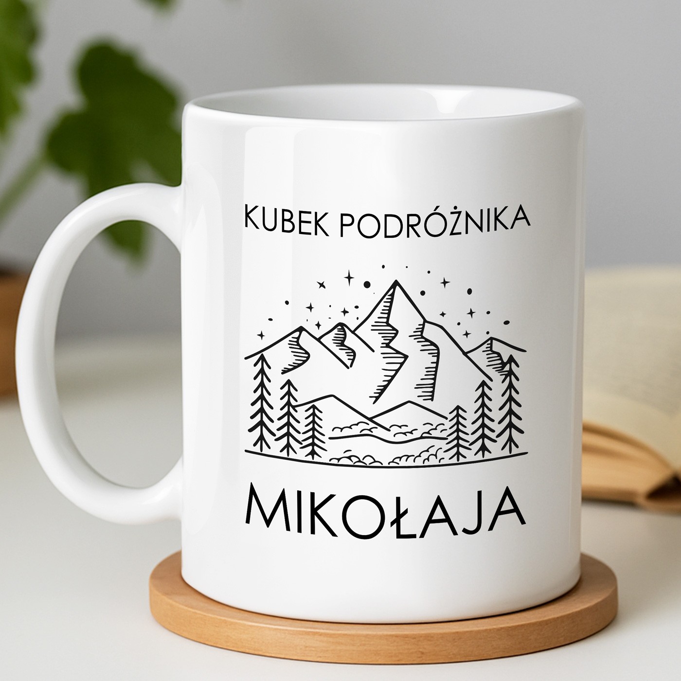 Kubek z nadrukiem dla podróżnika