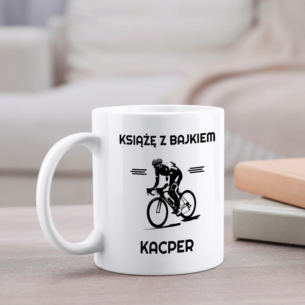 Kubek z nadrukiem dla rowerzysty kolarza