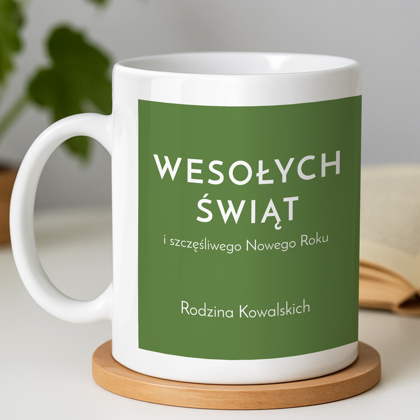 Kubek ze zdjęciem na święta
