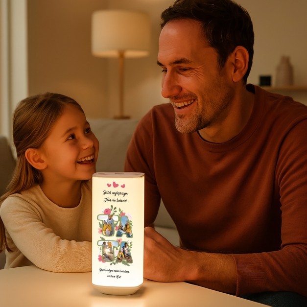 Lampka nocna LED z nadrukiem dla taty na dzień ojca urodziny
