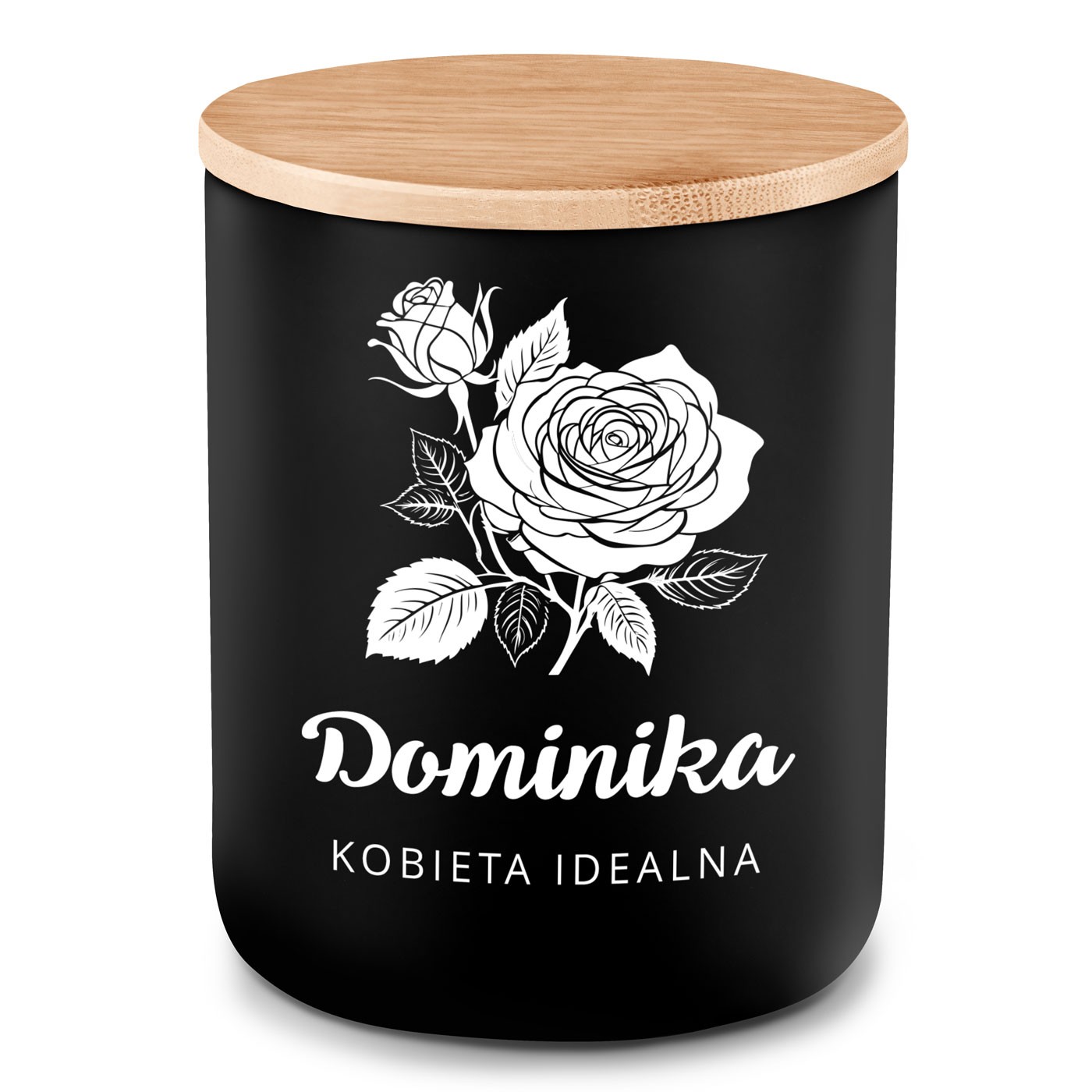 Świeca sojowa z grawerem dla dziewczyny kobiety