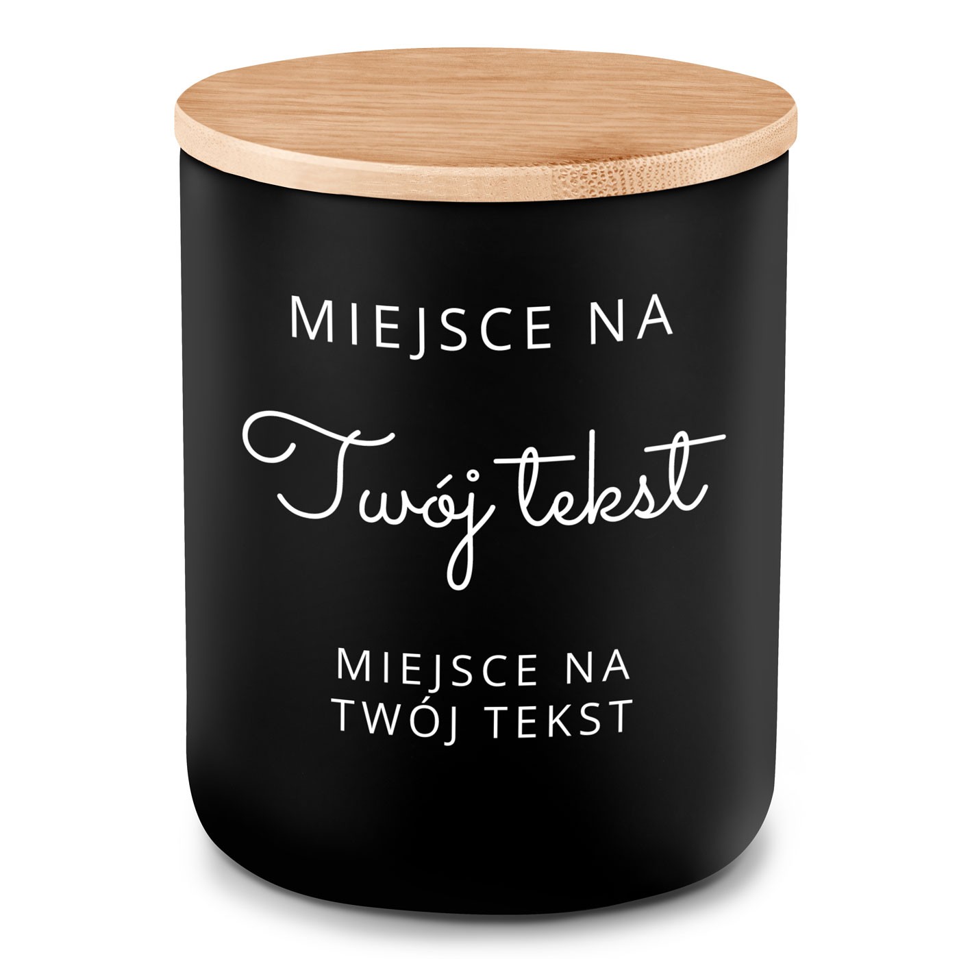 Świeca sojowa z grawerem dla niej niego wpisz swój tekst