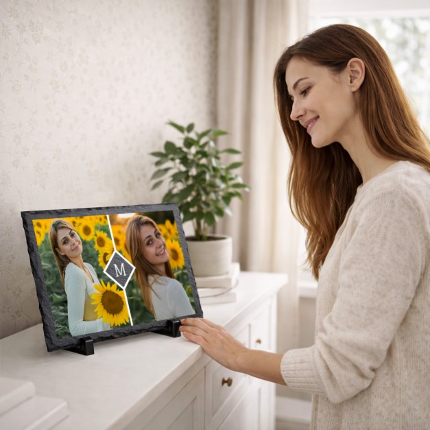 Kamienny łupek 20x30 z nadrukiem dla niej na imieniny
