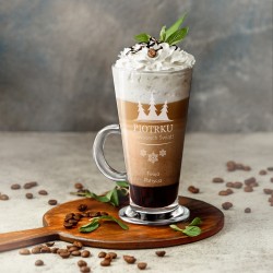 Szklanka do latte z grawerem dla niego na święta