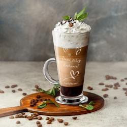 Szklanka do latte z grawerem dla dziewczyny żony na walentynki rocznicę