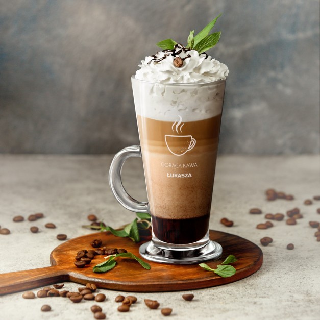 Szklanka do latte z grawerem dla niego