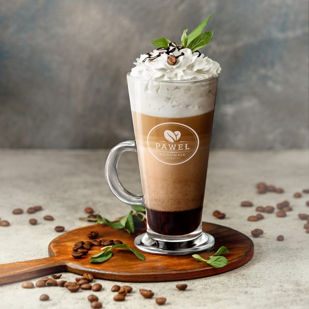 Szklanka do latte z grawerem dla kierownika szefa na urodziny