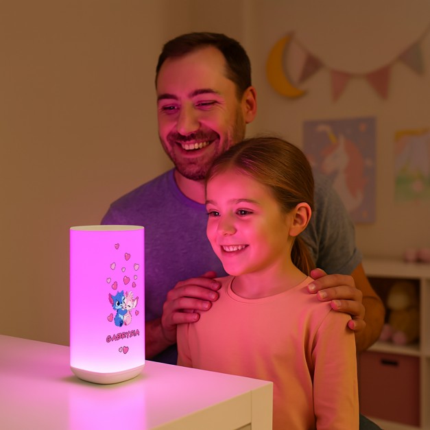 Lampka nocna LED z nadrukiem dla dziewczynki na 10 urodziny