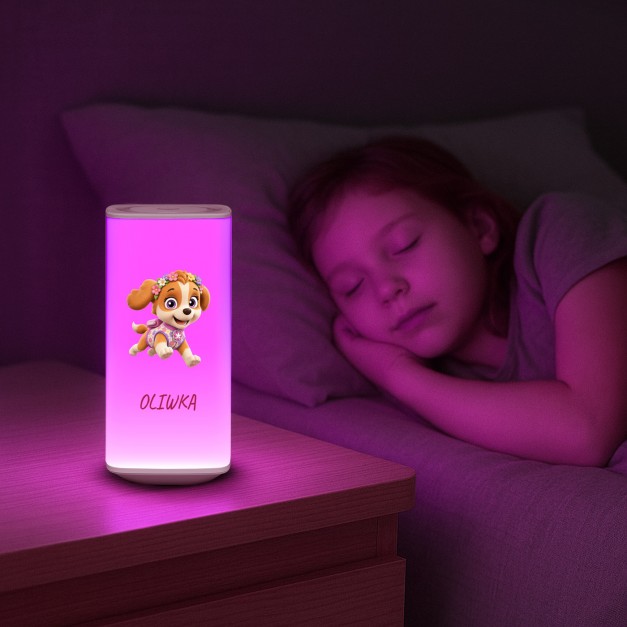 Lampka nocna LED z nadrukiem dla chrześniaczki na dzień dziecka