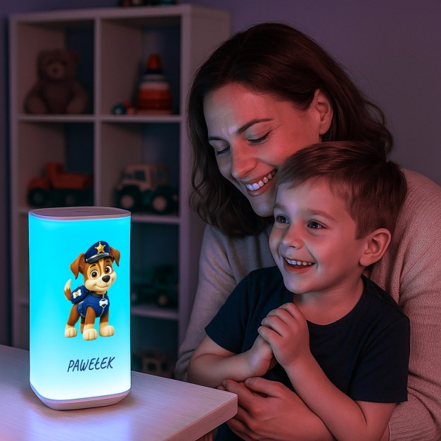 Lampka nocna LED z nadrukiem dla chłopca