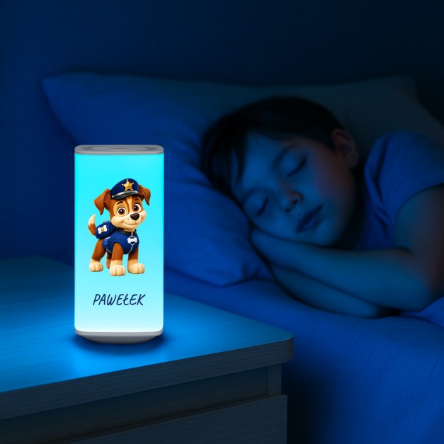 Lampka nocna LED z nadrukiem dla chłopca