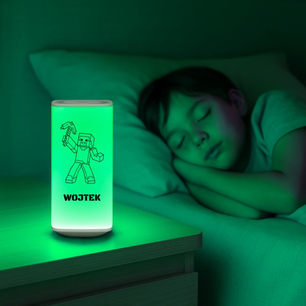 Lampka nocna LED z nadrukiem dla chłopca na 10 urodziny