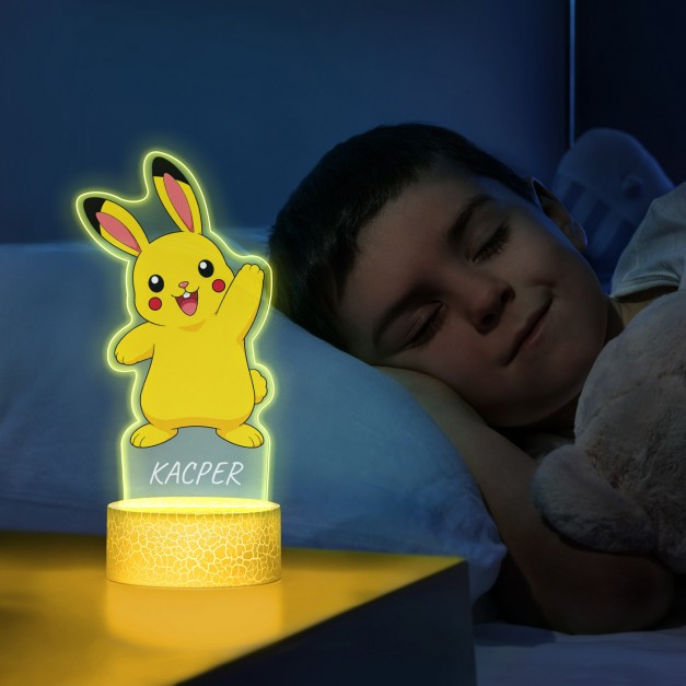 Lampka LED L z nadrukiem na szkle akrylowym na 12 urodziny