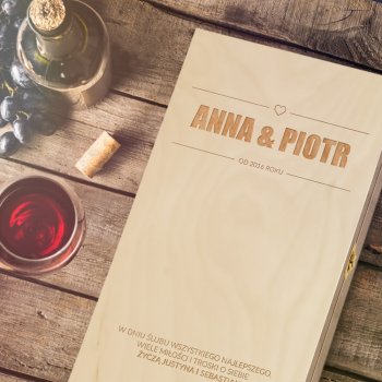Personalizowana Skrzynka na Wino