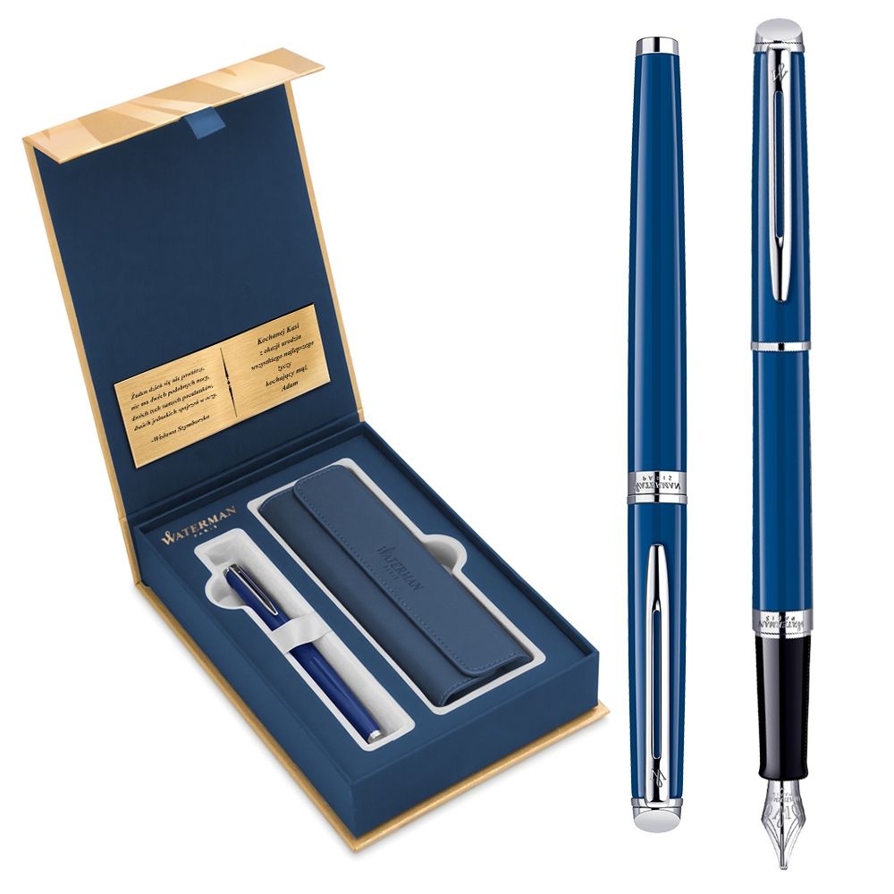 Zestaw Pióro Wieczne WATERMAN Hemisphere Blue CT