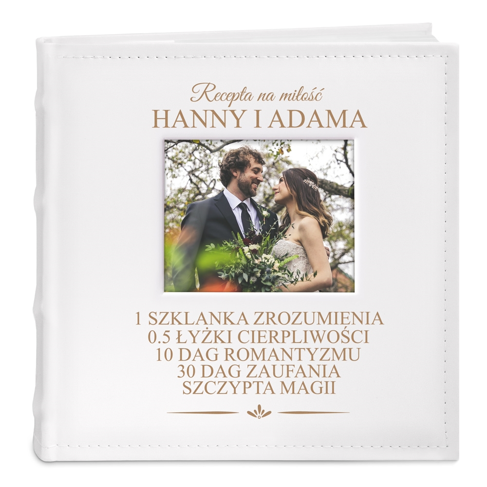 Album z nadrukiem na zdjęcia dla pary na ślub
