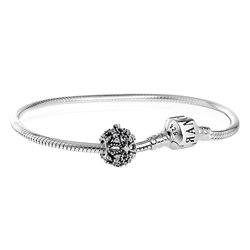 Charms Koralik Srebrny KORONA KRÓLÓW