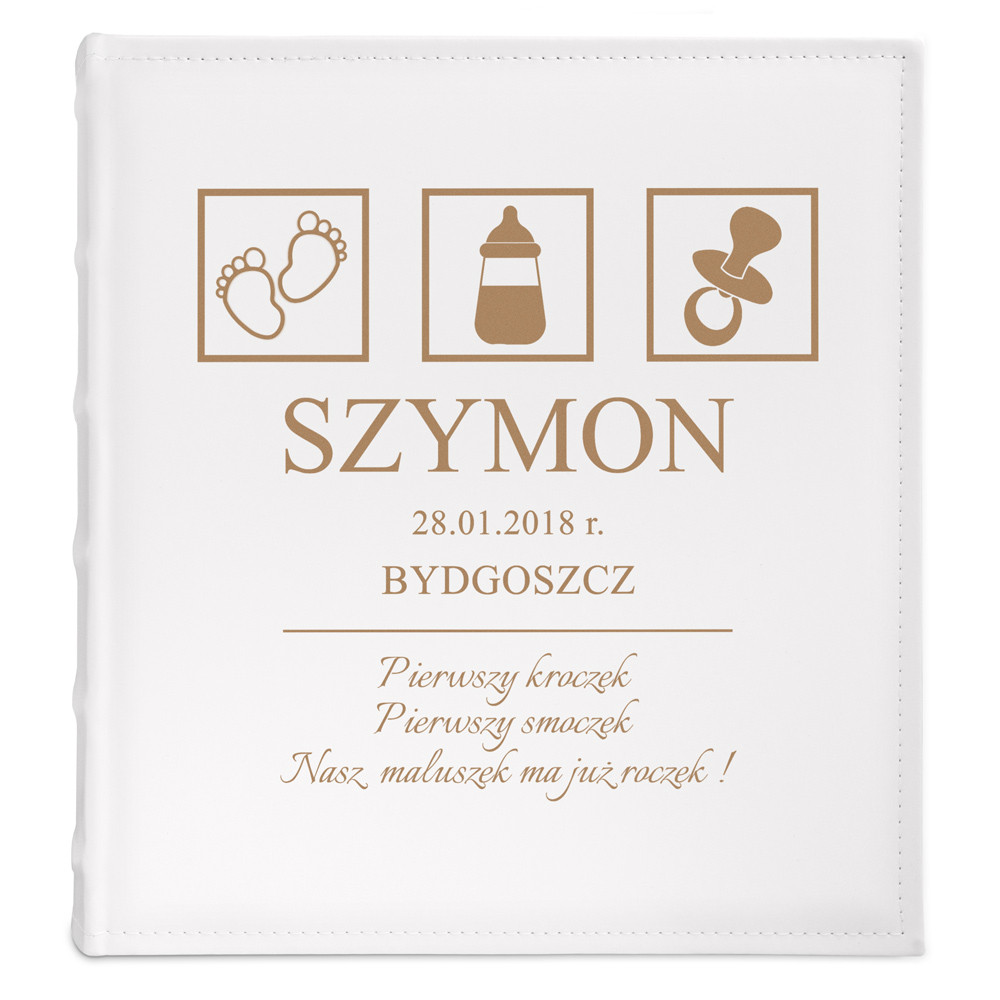 Album na zdjęcia z nadrukiem dla chłopca na roczek