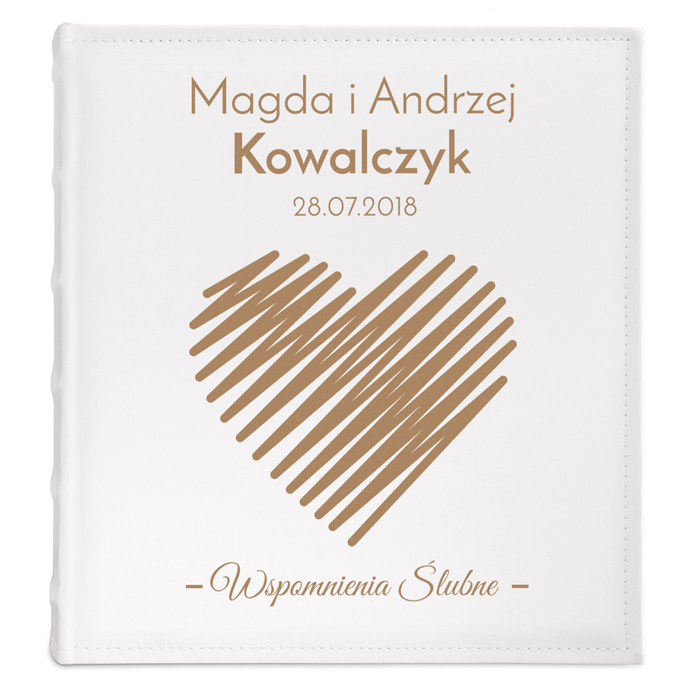 Album na zdjęcia z nadrukiem dla pary na ślub